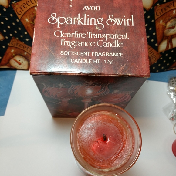 Avon Sparkling Swirl Clearfire Transparent Fragrance Candle - Picture 2 of 8